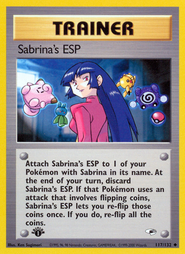 Sabrina's ESP (117/132) [Gym Heroes 1st Edition] | Good Games Modbury