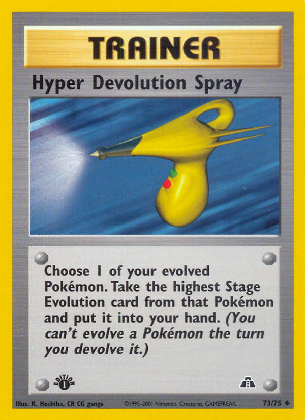 Hyper Devolution Spray (73/75) [Neo Discovery 1st Edition] | Good Games Modbury