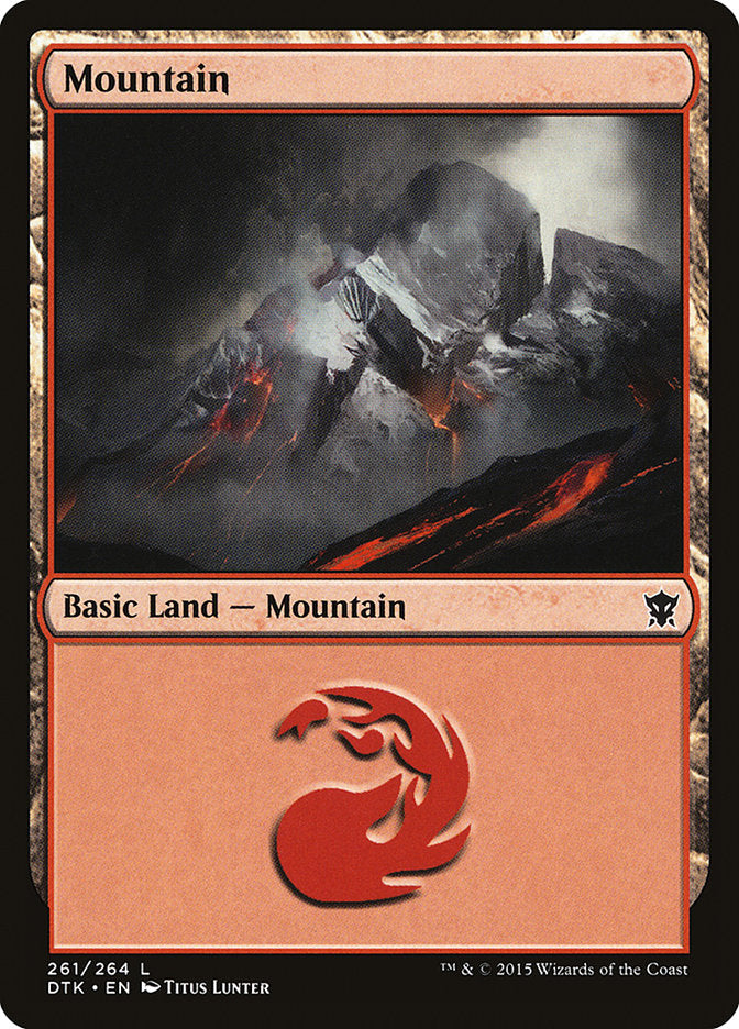 Mountain (261) [Dragons of Tarkir] | Good Games Modbury