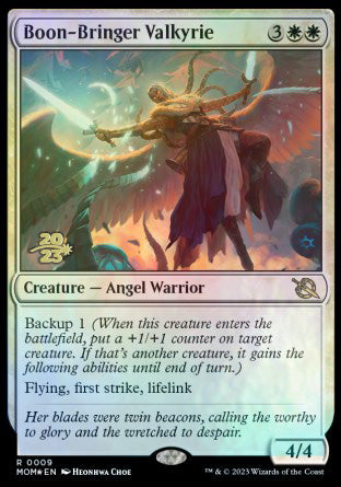 Boon-Bringer Valkyrie [March of the Machine Prerelease Promos] | Good Games Modbury