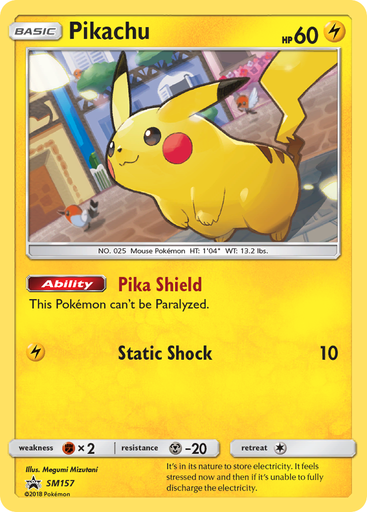 Pikachu (SM157) [Sun & Moon: Black Star Promos] | Good Games Modbury