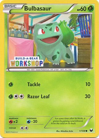 Bulbasaur (1/108) (Build A Bear Workshop Exclusive) [Black & White: Dark Explorers] | Good Games Modbury