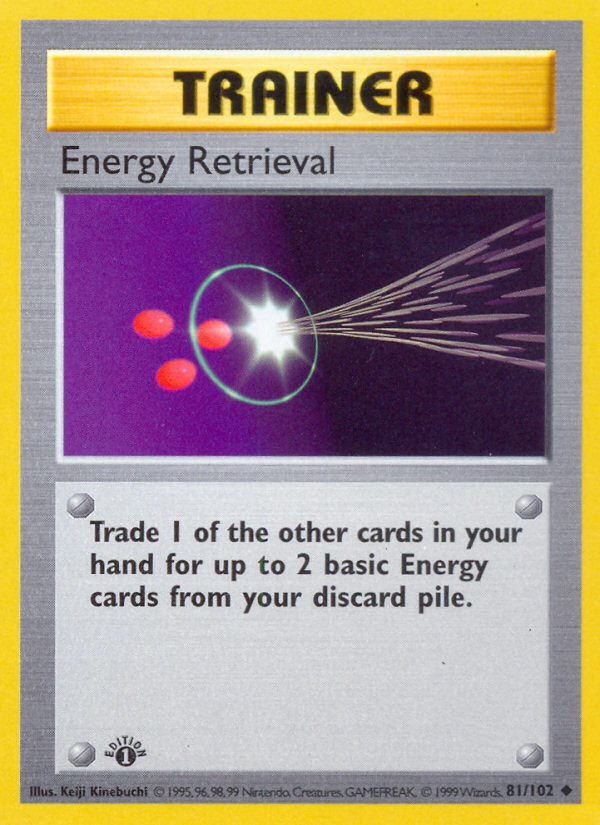 Energy Retrieval (81/102) (Shadowless) [Base Set 1st Edition] | Good Games Modbury