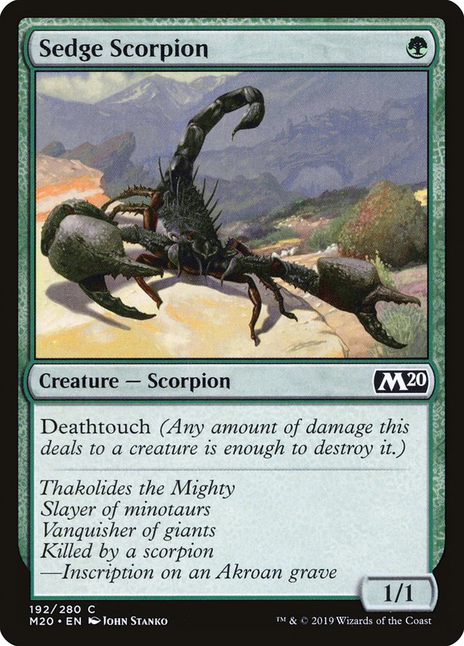 Sedge Scorpion [Core Set 2020] | Good Games Modbury