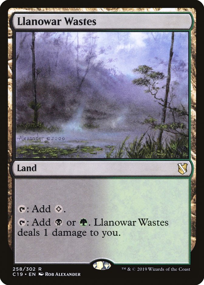 Llanowar Wastes [Commander 2019] | Good Games Modbury