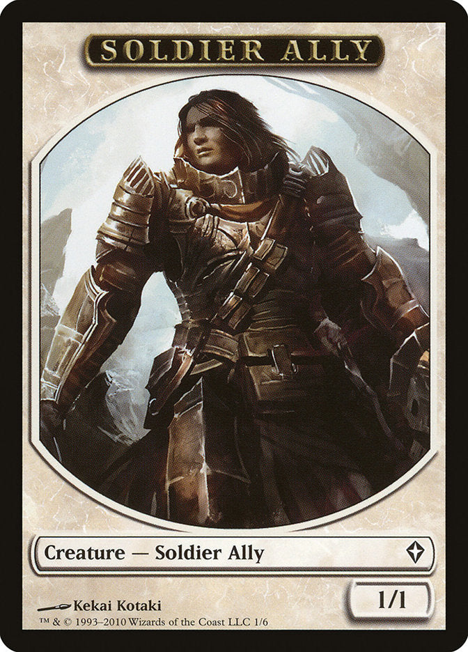 Soldier Ally Token [Worldwake Tokens] | Good Games Modbury