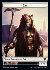 Cat // Soldier Double-Sided Token [Commander Legends Tokens] | Good Games Modbury