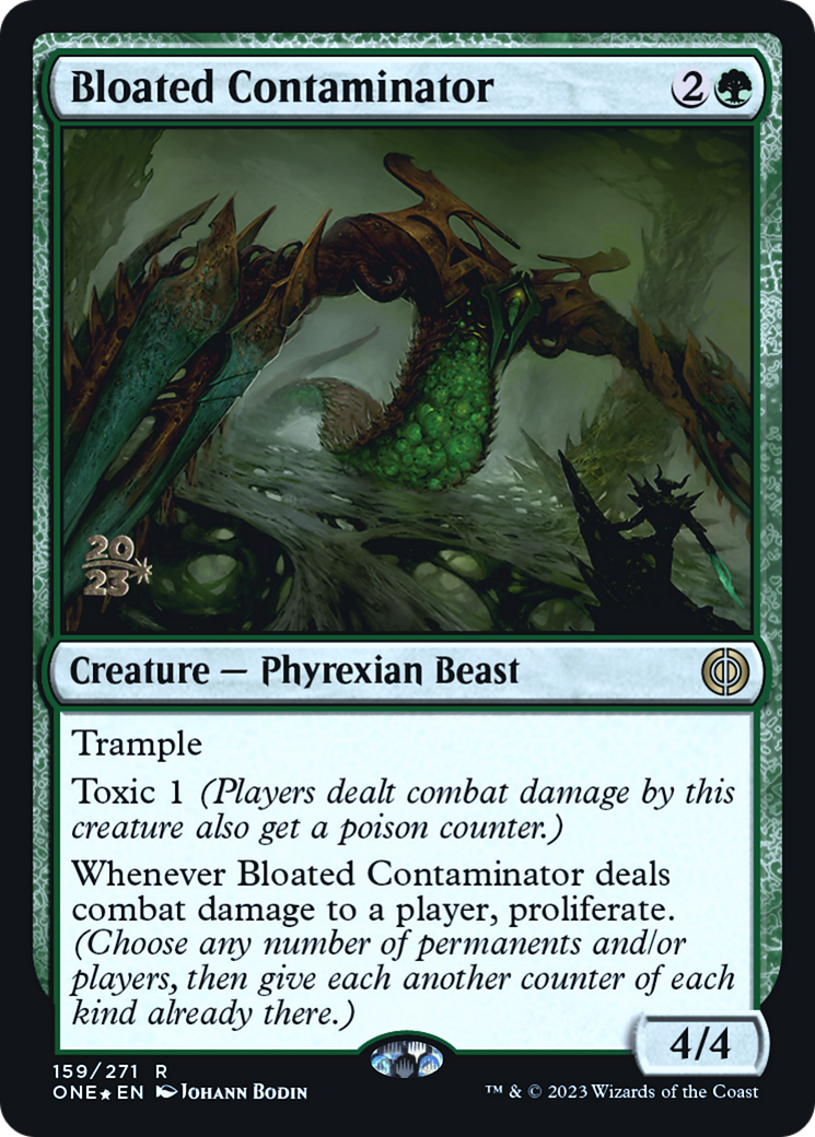 Bloated Contaminator [Phyrexia: All Will Be One Prerelease Promos] | Good Games Modbury