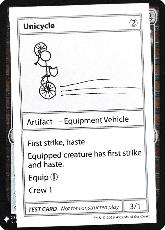 Unicycle [Mystery Booster Playtest Cards] | Good Games Modbury