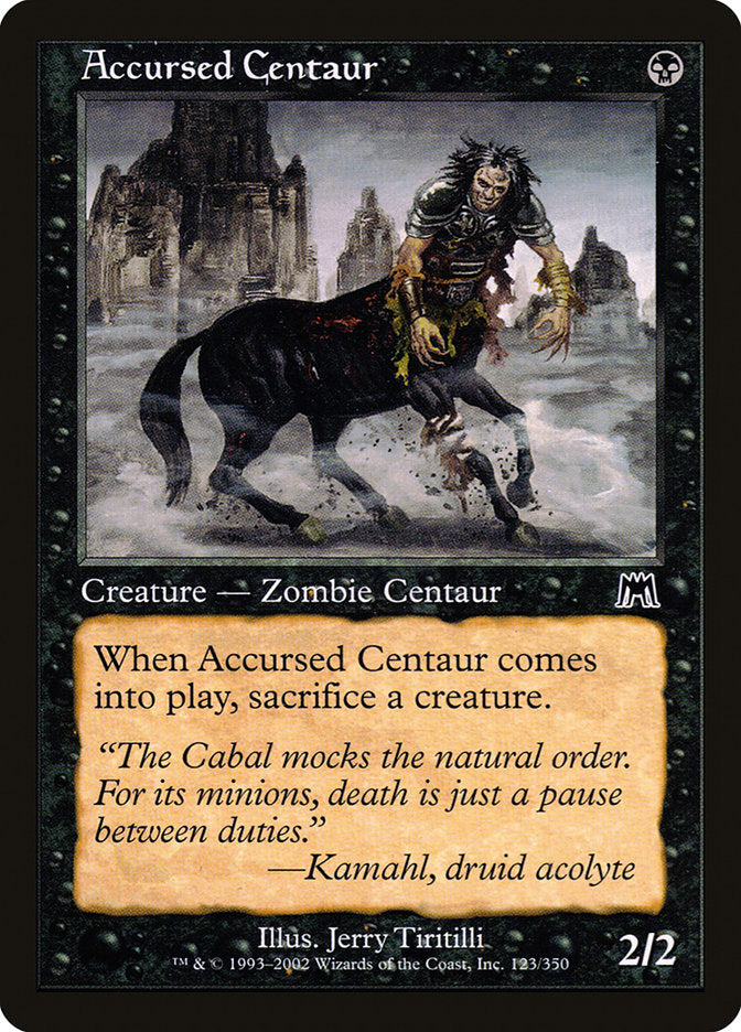 Accursed Centaur [Onslaught] | Good Games Modbury