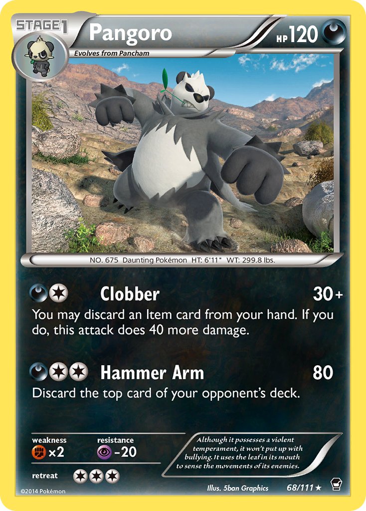 Pangoro (68/111) (Theme Deck Exclusive) [XY: Furious Fists] | Good Games Modbury