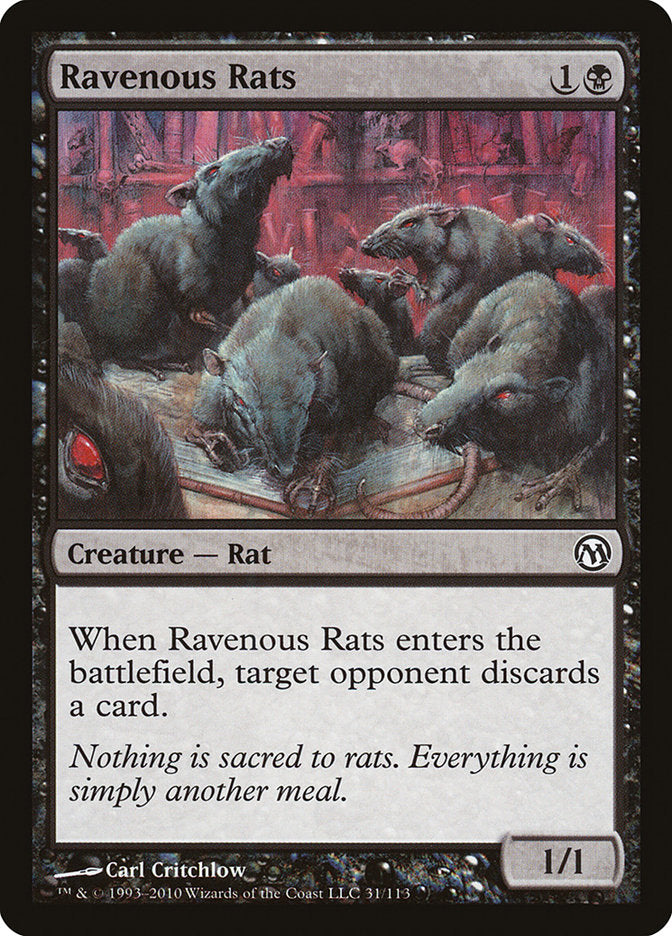 Ravenous Rats [Duels of the Planeswalkers] | Good Games Modbury