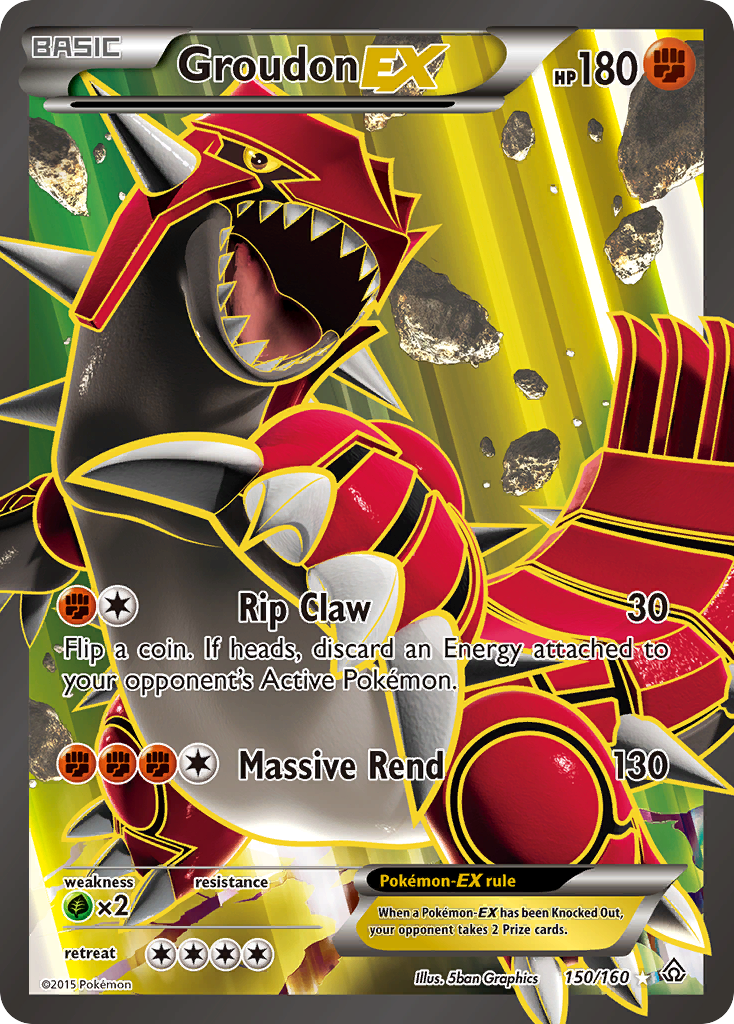 Groudon EX (150/160) [XY: Primal Clash] | Good Games Modbury