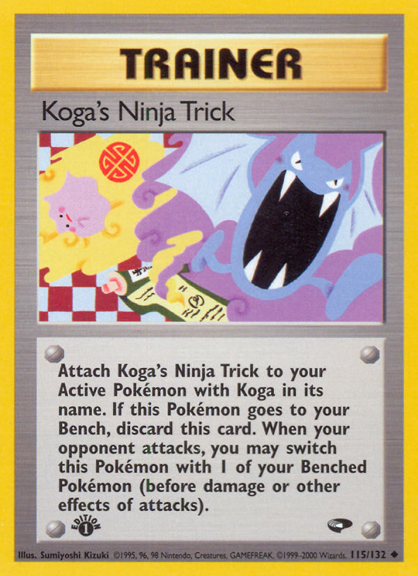 Koga's Ninja Trick (115/132) [Gym Challenge 1st Edition] | Good Games Modbury