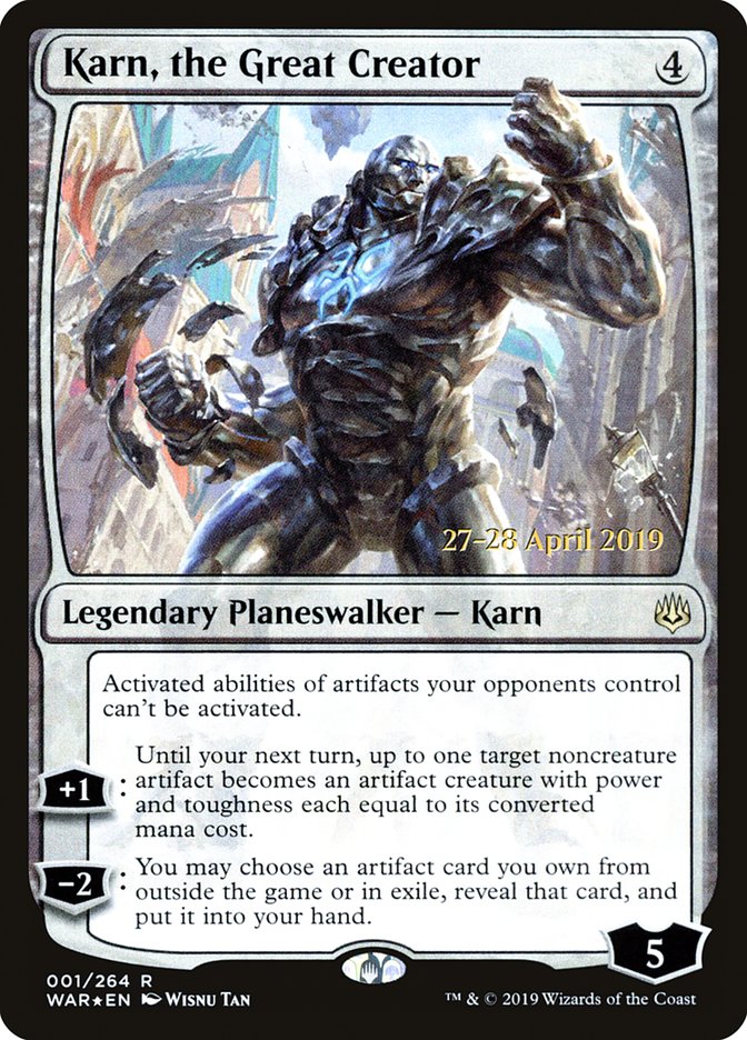 Karn, the Great Creator [War of the Spark Prerelease Promos] | Good Games Modbury