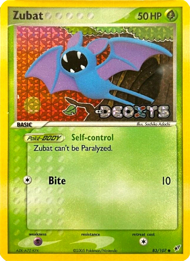 Zubat (83/107) (Stamped) [EX: Deoxys] | Good Games Modbury