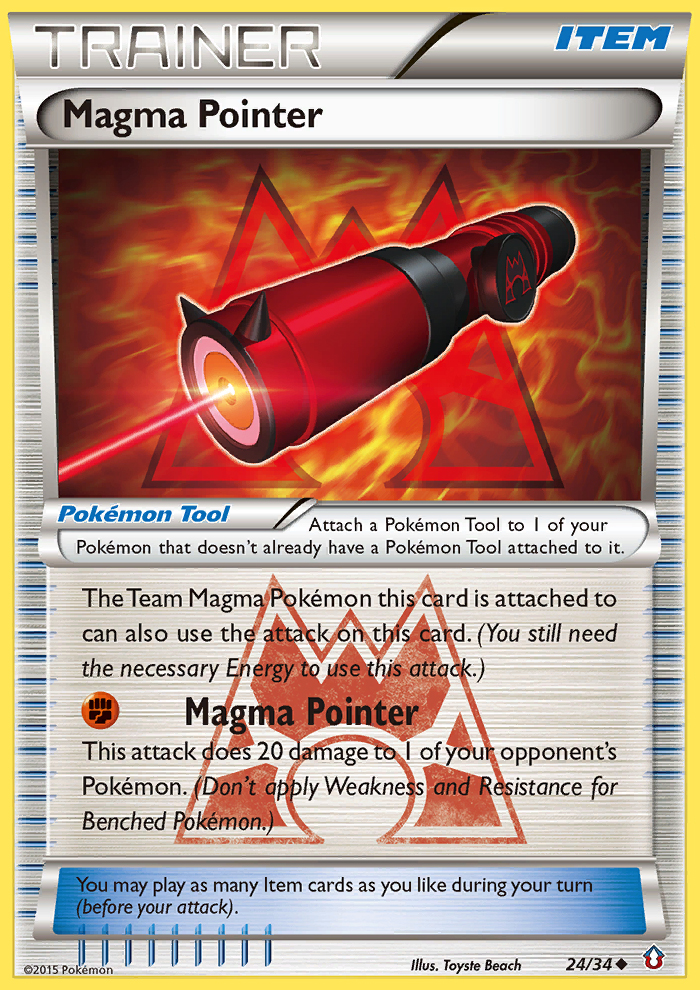 Magma Pointer (24/34) [XY: Double Crisis] | Good Games Modbury