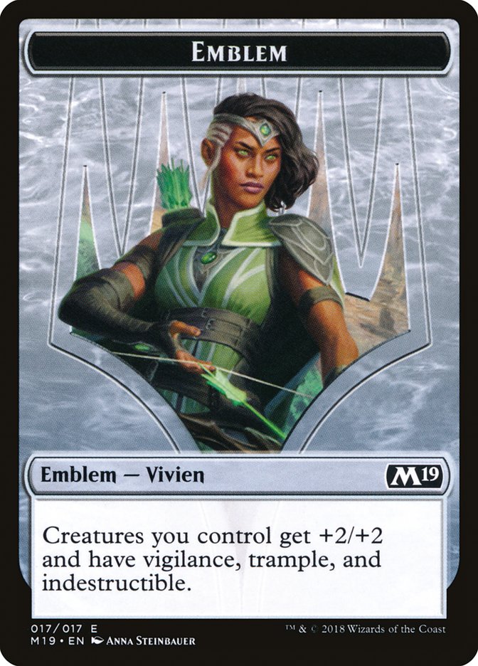 Vivien Reid Emblem [Core Set 2019 Tokens] | Good Games Modbury