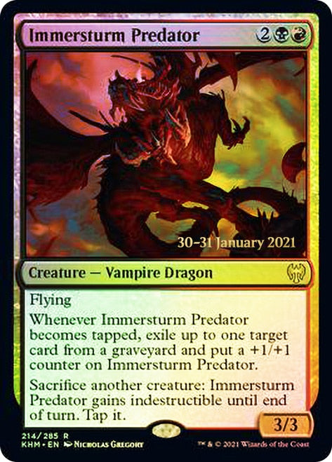 Immersturm Predator [Kaldheim Prerelease Promos] | Good Games Modbury