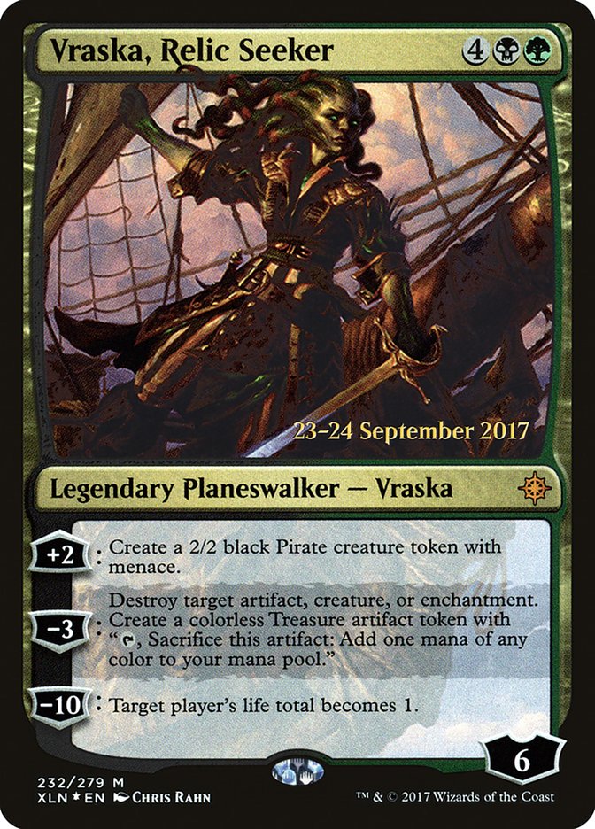 Vraska, Relic Seeker [Ixalan Prerelease Promos] | Good Games Modbury