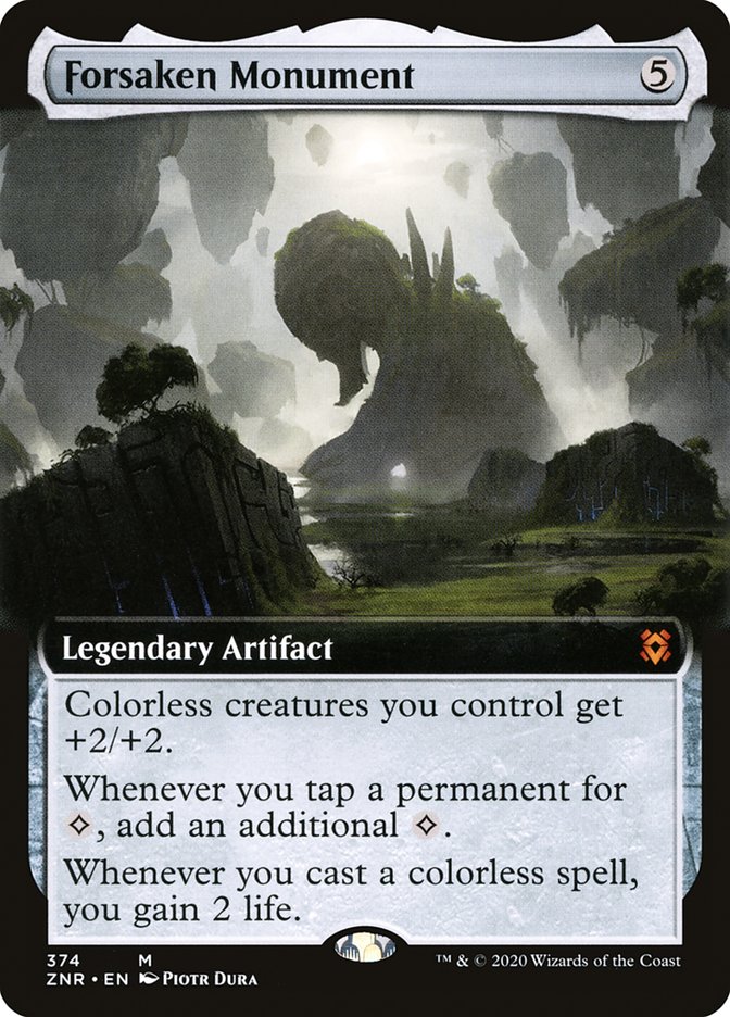 Forsaken Monument (Extended Art) [Zendikar Rising] | Good Games Modbury