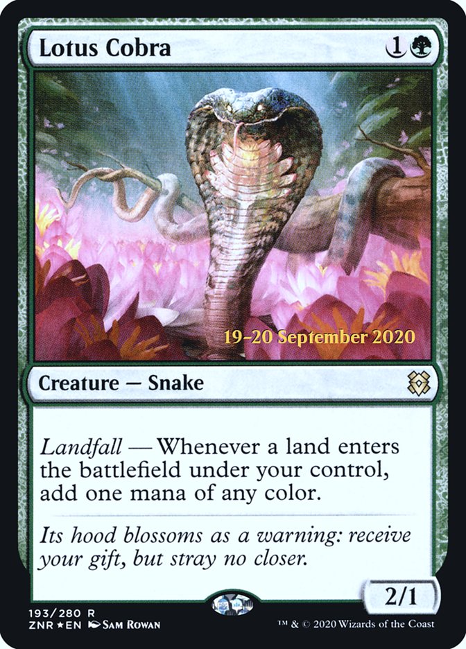 Lotus Cobra [Zendikar Rising Prerelease Promos] | Good Games Modbury