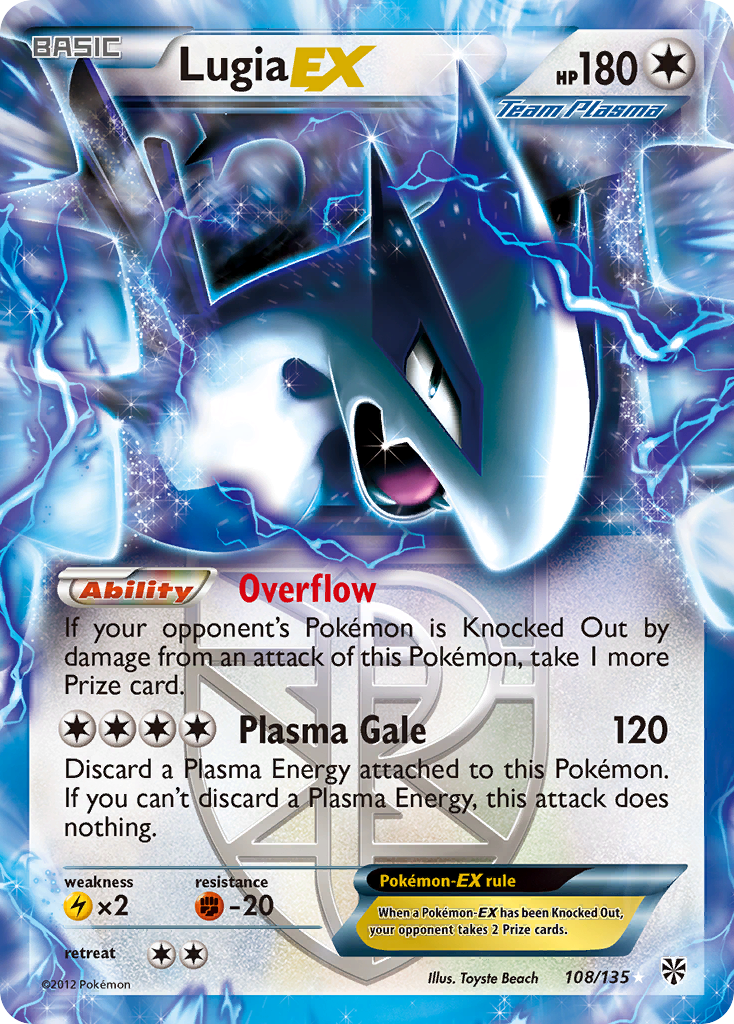 Lugia EX (108/135) [Black & White: Plasma Storm] | Good Games Modbury