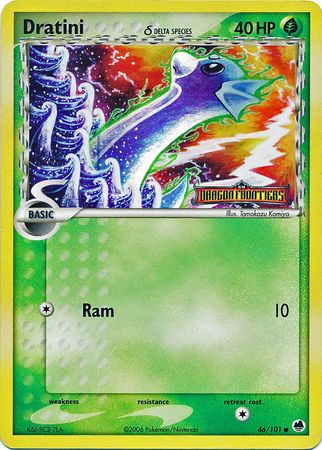 Dratini (46/101) (Delta Species) (Stamped) [EX: Dragon Frontiers] | Good Games Modbury