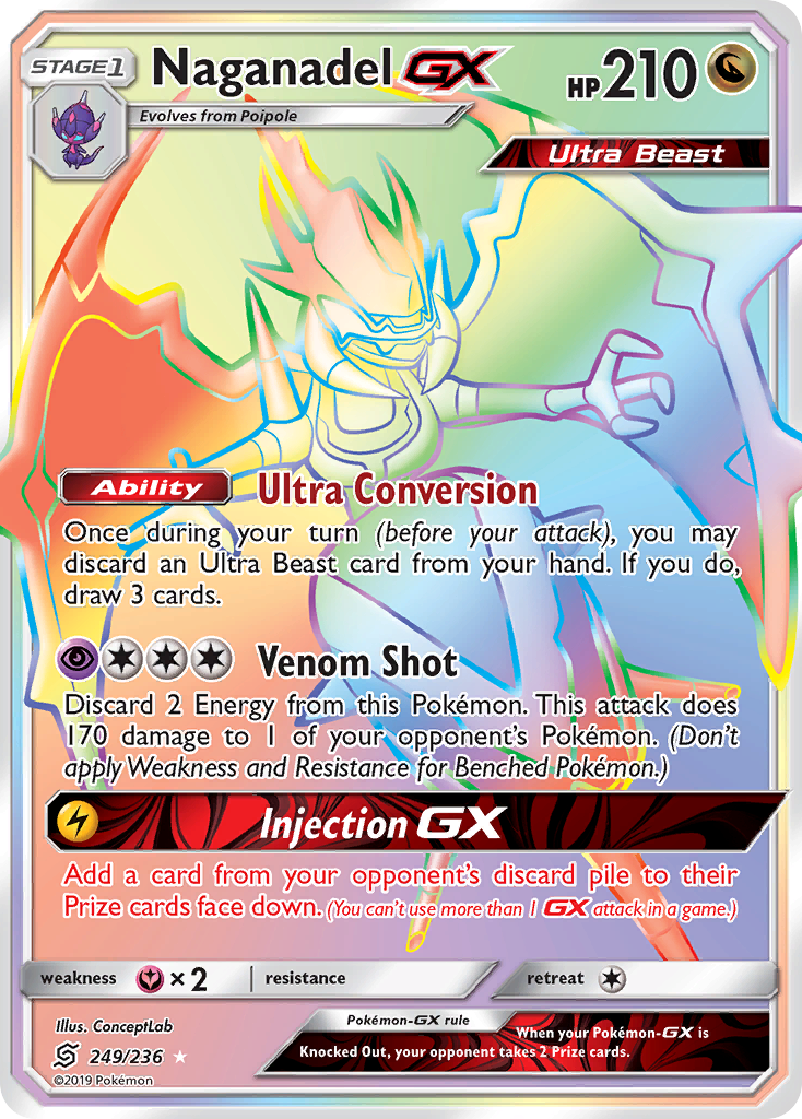 Naganadel GX (249/236) [Sun & Moon: Unified Minds] | Good Games Modbury