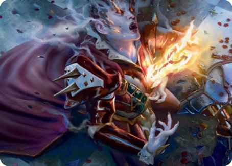 Flame-Blessed Bolt Art Card [Innistrad: Crimson Vow Art Series] | Good Games Modbury