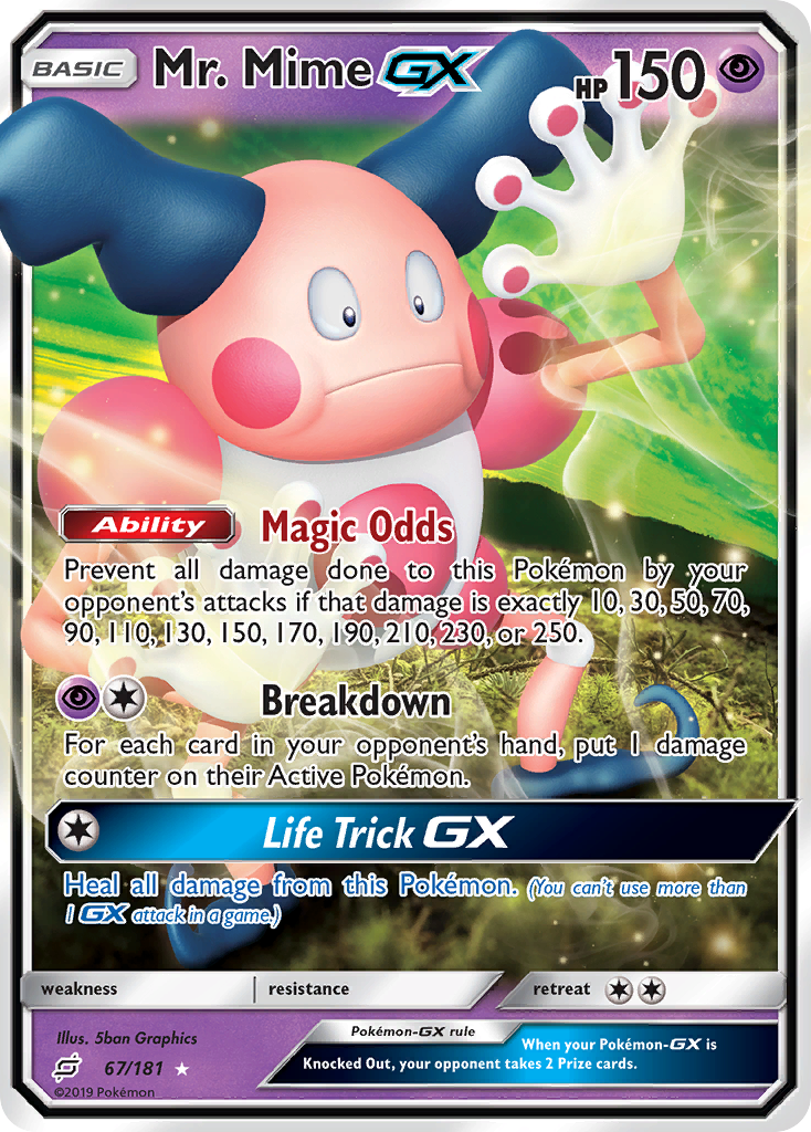 Mr. Mime GX (67/181) [Sun & Moon: Team Up] | Good Games Modbury