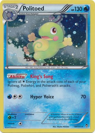 Politoed (18/111) (Cosmos Holo) [XY: Furious Fists] | Good Games Modbury