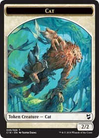 Cat // Soldier Double-Sided Token [Commander 2018 Tokens] | Good Games Modbury