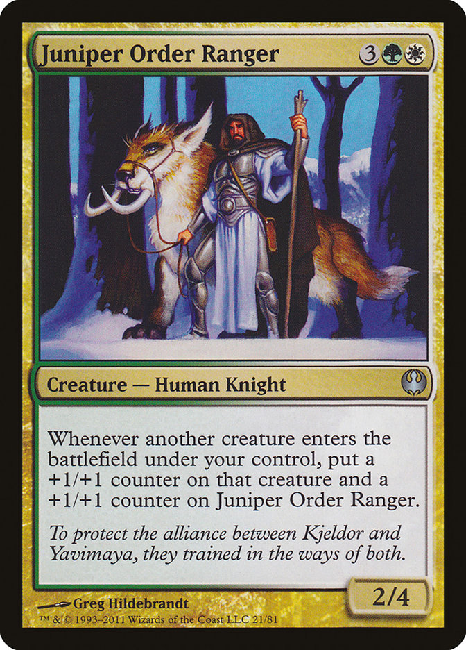 Juniper Order Ranger [Duel Decks: Knights vs. Dragons] | Good Games Modbury