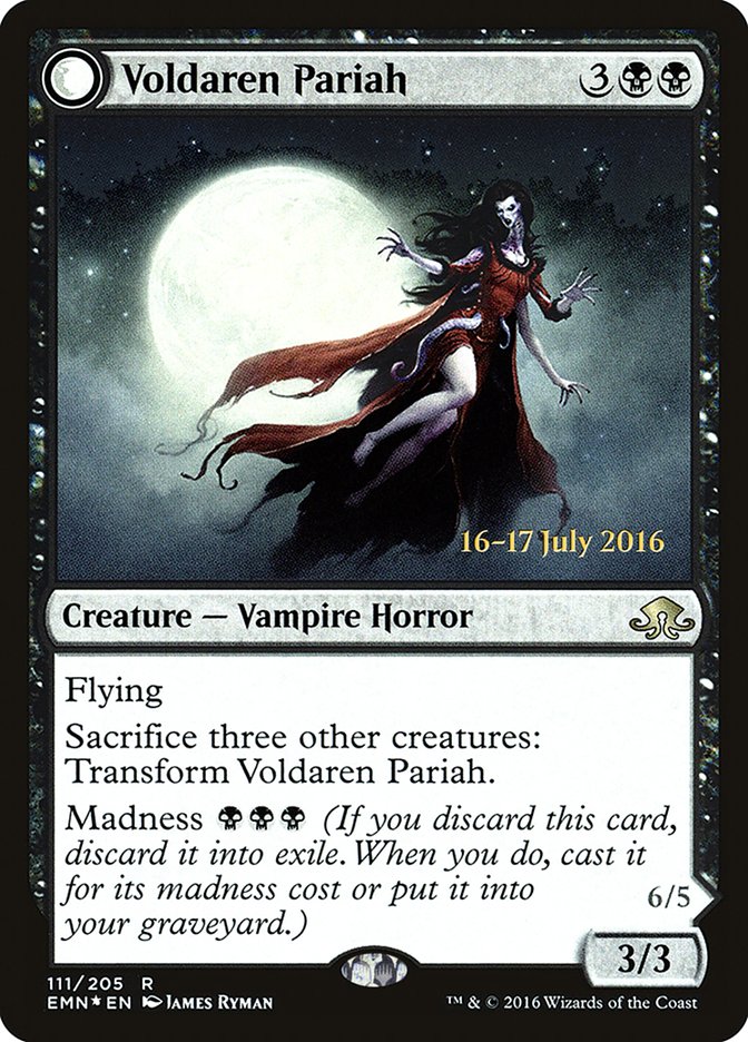 Voldaren Pariah // Abolisher of Bloodlines [Eldritch Moon Prerelease Promos] | Good Games Modbury