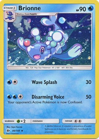 Brionne (40/149) (Cosmos Holo) [Sun & Moon: Base Set] | Good Games Modbury