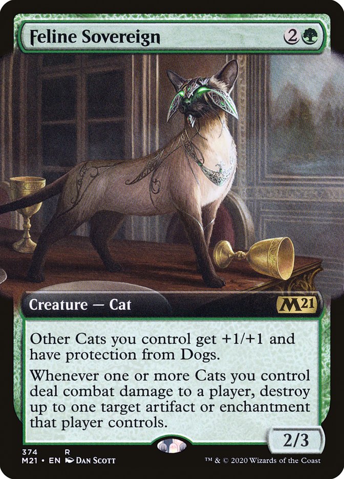 Feline Sovereign (Extended Art) [Core Set 2021] | Good Games Modbury