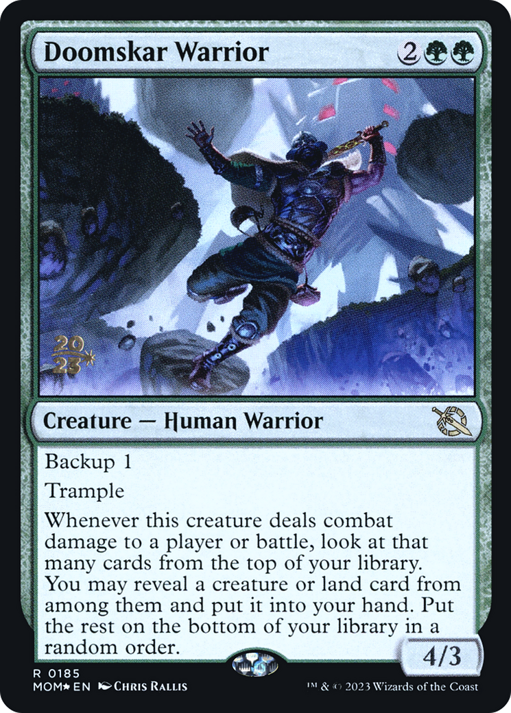 Doomskar Warrior [March of the Machine Prerelease Promos] | Good Games Modbury