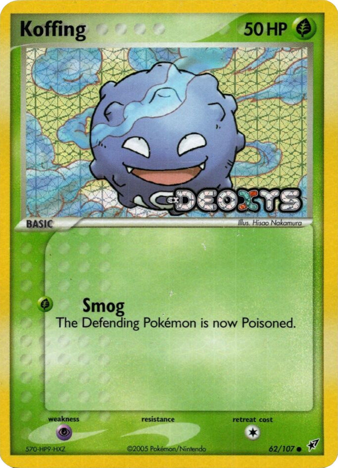 Koffing (62/107) (Stamped) [EX: Deoxys] | Good Games Modbury
