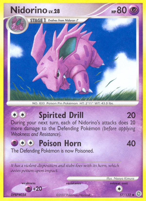 Nidorino (57/132) [Diamond & Pearl: Secret Wonders] | Good Games Modbury