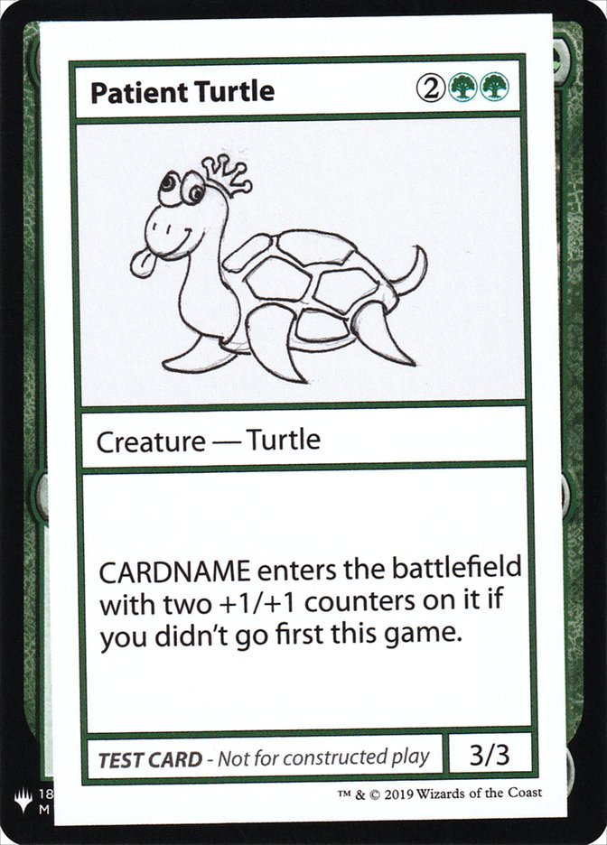 Patient Turtle [Mystery Booster Playtest Cards] | Good Games Modbury