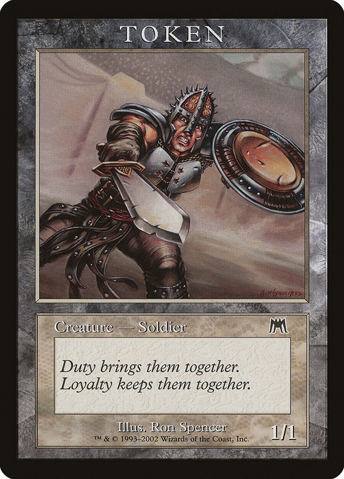 Soldier Token [Magic Player Rewards 2002] | Good Games Modbury