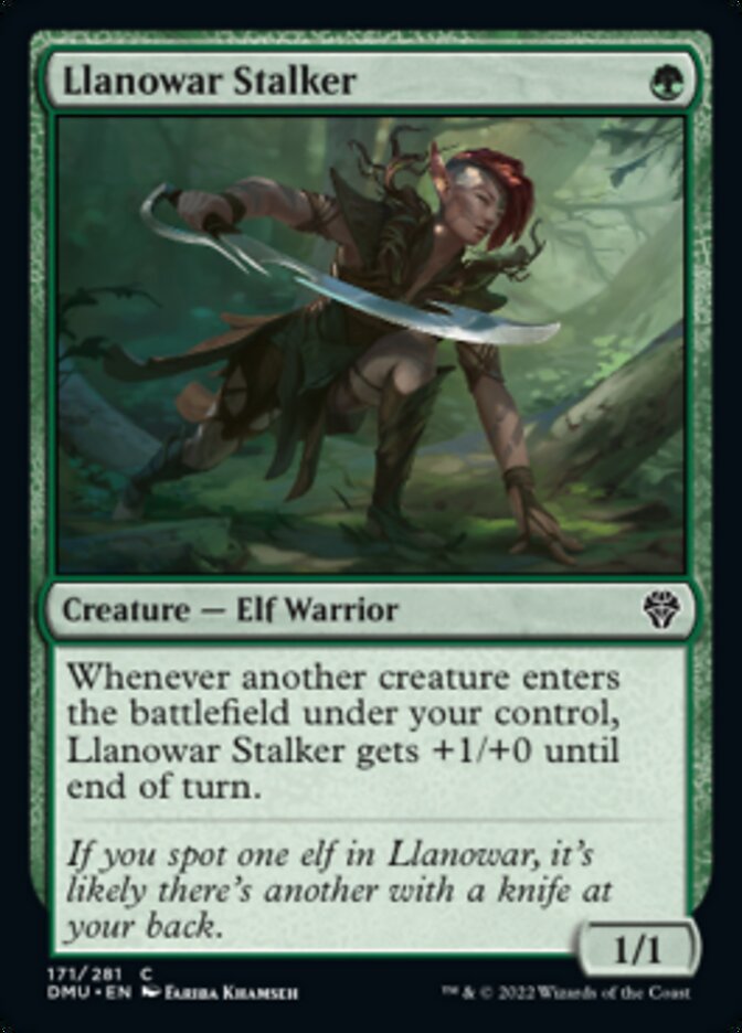 Llanowar Stalker [Dominaria United] | Good Games Modbury