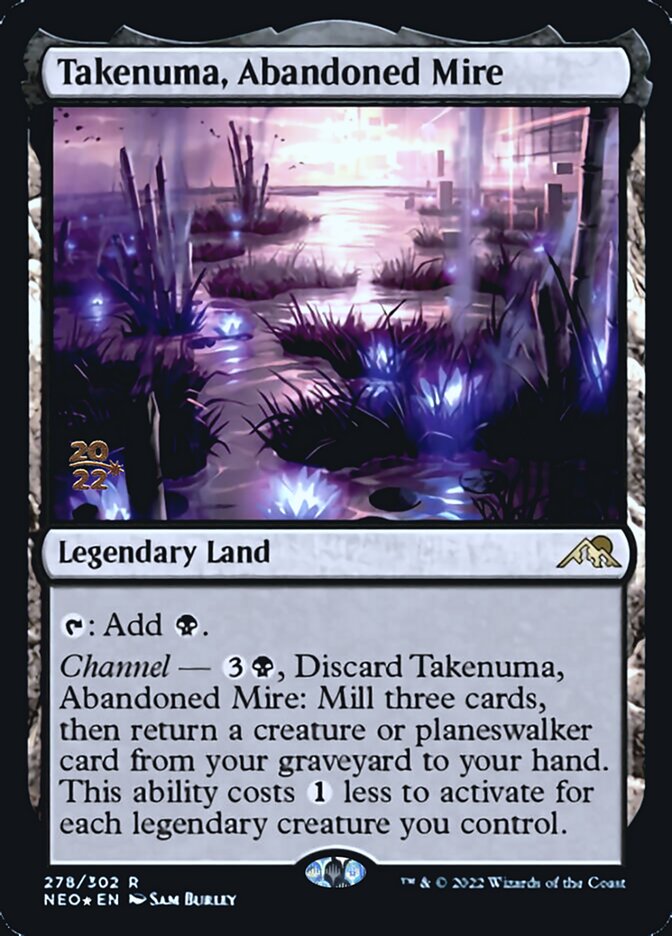 Takenuma, Abandoned Mire [Kamigawa: Neon Dynasty Prerelease Promos] | Good Games Modbury