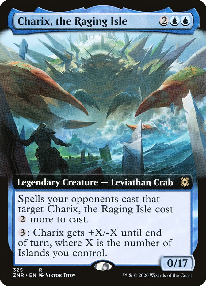 Charix, the Raging Isle (Extended Art) [Zendikar Rising] | Good Games Modbury