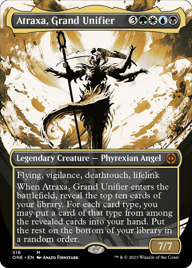 Atraxa, Grand Unifier (Borderless Ichor) [Phyrexia: All Will Be One] | Good Games Modbury