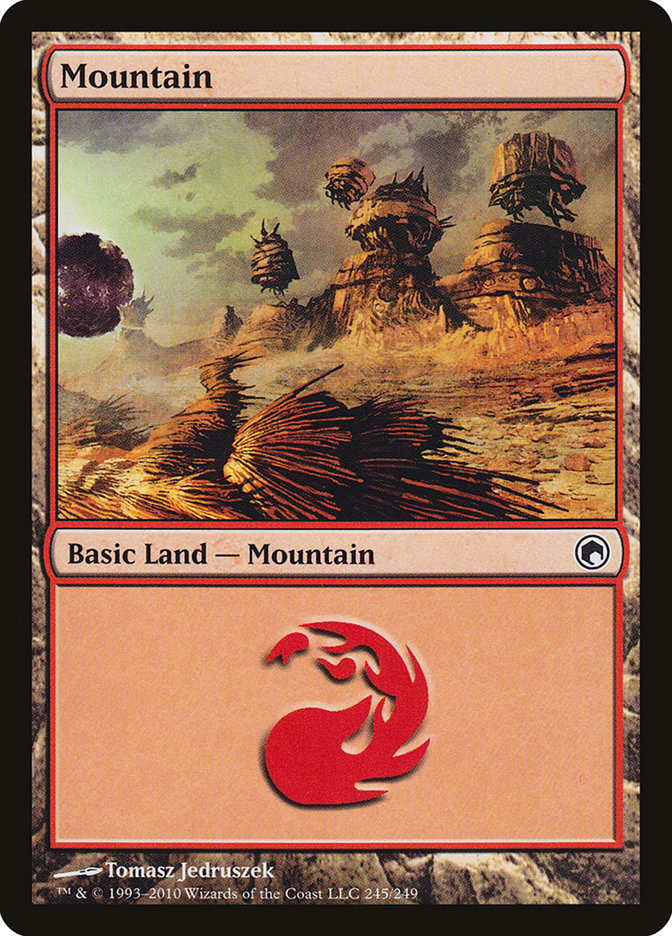 Mountain (245) [Scars of Mirrodin] | Good Games Modbury