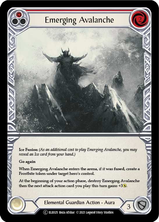 Emerging Avalanche (Red) [U-ELE025] (Tales of Aria Unlimited)  Unlimited Normal | Good Games Modbury