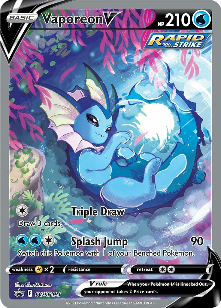 Vaporeon V (SWSH181) [Sword & Shield: Black Star Promos] | Good Games Modbury