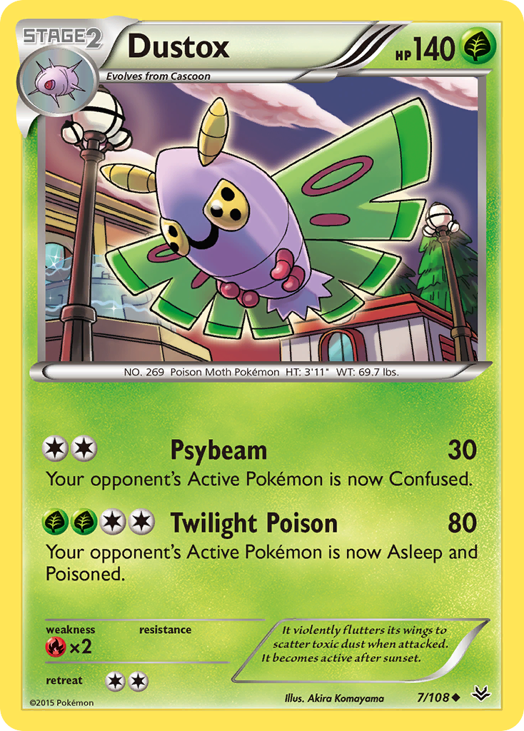 Dustox (7/108) [XY: Roaring Skies] | Good Games Modbury